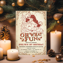 Alte Weihnachten Santa Claus Geburtstagsfeier