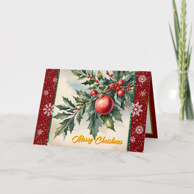 Alte Weihnachten Schöne Festkollektion Karte (Vorderseite)