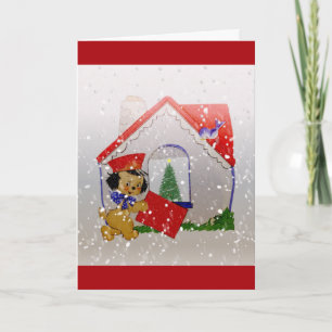Alte Weihnachten   Vintage Hundepost