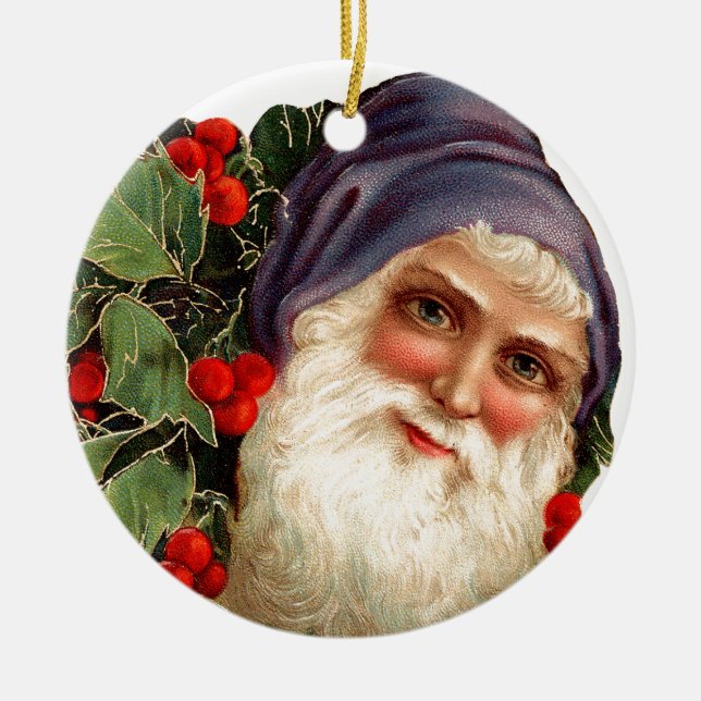 Alte Weihnachten, Weihnachten Keramikornament (Vorne)