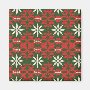 Alte Weihnachts-/Wintermuster Magnet