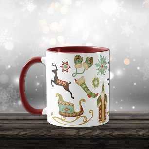 Alte Weihnachtsbilder Tasse