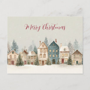 Alte Weihnachtsdorf-Postkarte Postkarte