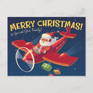 Alte Weihnachtsgrußkarte Feiertagspostkarte