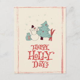 Alte Weihnachtskarte Feiertagskarte