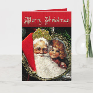 Alte Weihnachtskarte Feiertagskarte