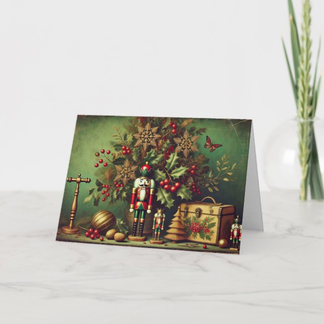 Alte Weihnachtskarten Feiertagskarte (Vorderseite)