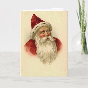 Alte Weihnachtsmann-Karte Feiertagskarte