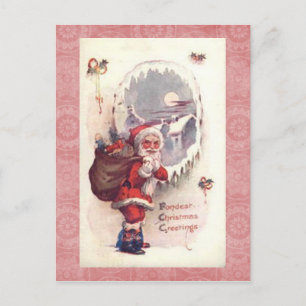 Alte Weihnachtspostkarte Feiertagspostkarte