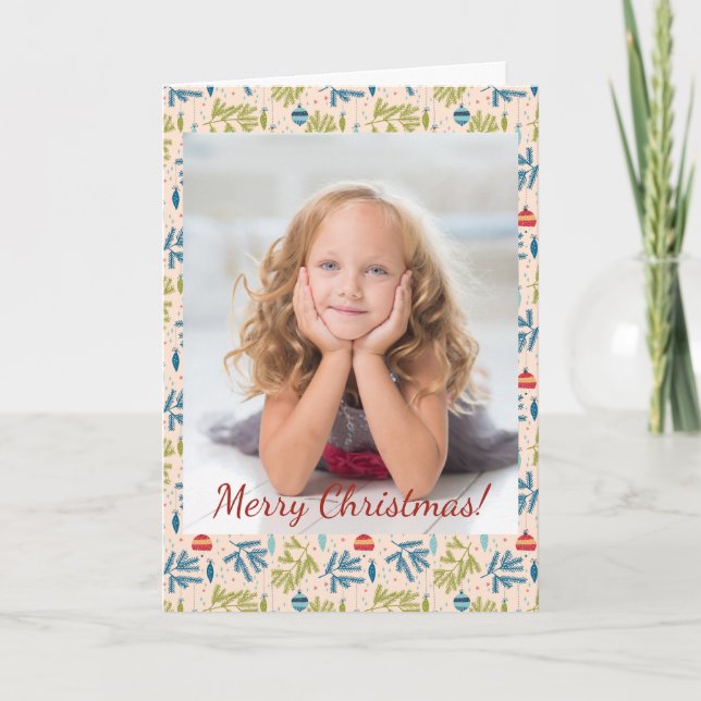 Alte Weihnachtsschmuck auf Trees Foto (Vorderseite)