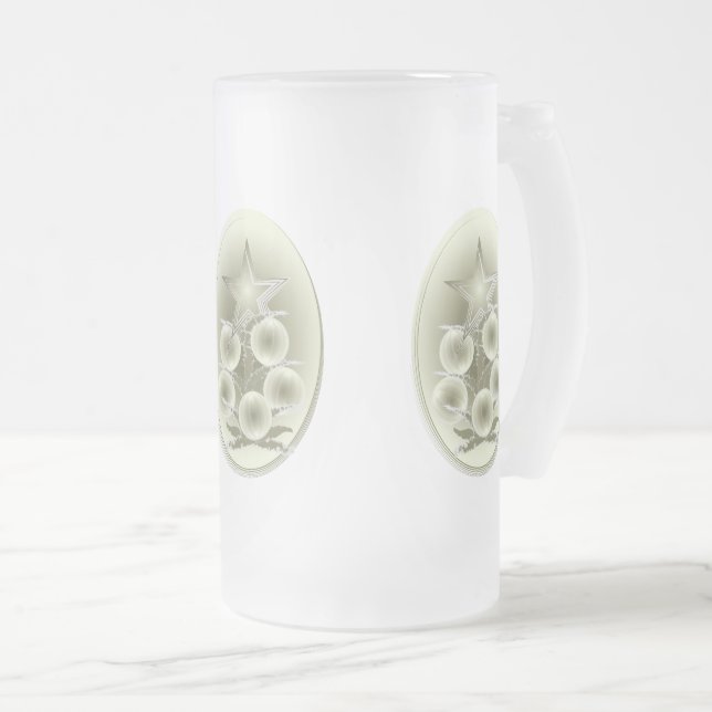 Alte Weihnachtszeit Mattglas Bierglas (VorderseiteRechts)