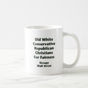 Alte Weiße Konservative Republikaner Für Fairness Tasse