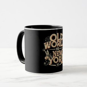 Alte Welt gegen neue Jugend Tasse