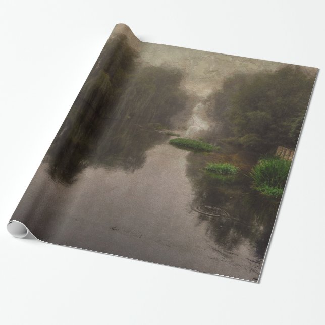 Alte Welt Landschaft Kunstmalerei Geschenkpapier (Ungerollt)