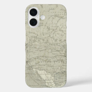 Alte Welt Vintage-Kartografie Karte iPhone 16 Hülle