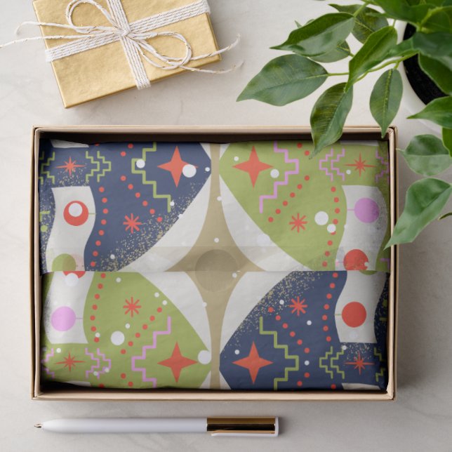 Alte Welt Weihnachtsbaum Seidenpapier (Geschenk)