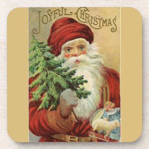 Alte Welt Weihnachtsfeiertage Untersetzer