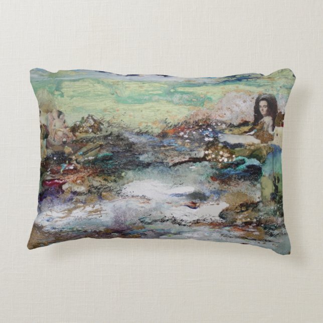 Alte Weltfriedenspurpilze Dekokissen (Rückseite)