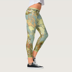 Alte Weltkarte des Britischen Empires, 1886 Leggings