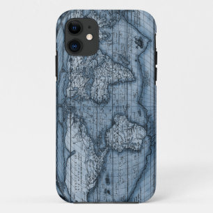 Alte Weltkarte in Blau Case-Mate iPhone Hülle