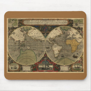 Alte Weltkarte Mousepad