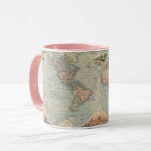Alte Weltkarte Tasse