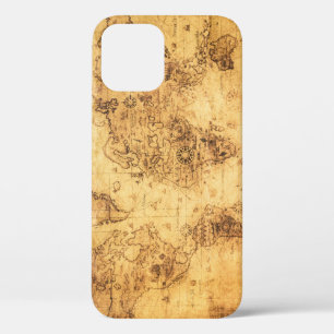 Alte Weltkarte: Verfärbtes Pergament Vintage Case-Mate iPhone Hülle