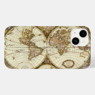 Alte Weltkarte von Frederick de Wit, c. 1680 Case-Mate iPhone 14 Hülle