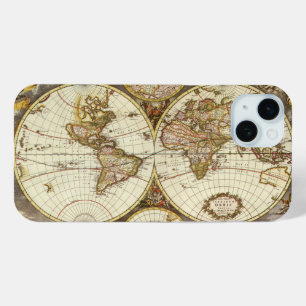 Alte Weltkarte von Frederick de Wit, c. 1680 iPhone 15 Mini Hülle