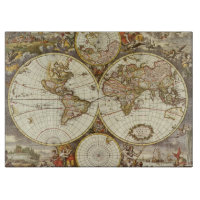 Alte Weltkarte von Frederick de Wit, c. 1680