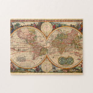 Alte Weltkarte von Nicolaas Visscher Puzzle