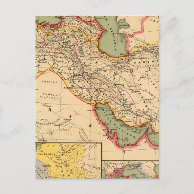Alte Weltreiche der Perser, Mazedonier Postkarte (Vorderseite)