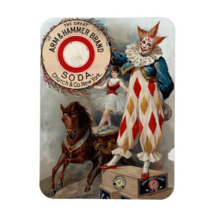 Alte Werbung für Arm & Hammer Soda Magnet