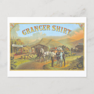 Alte Werbung für Granger Herrenhemd Postkarte