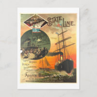 Alte Werbung für State Line Ship