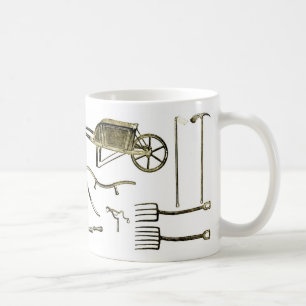 Alte Werkzeug-Tasse Kaffeetasse