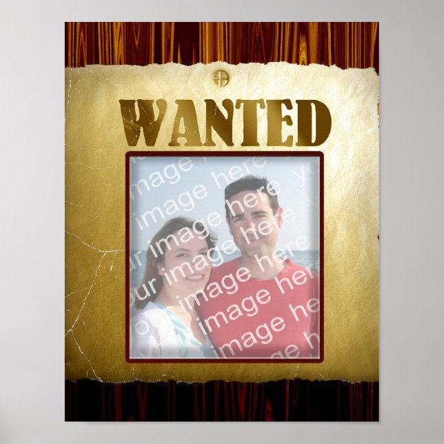 Alte West Wanted Poster (Vorne)