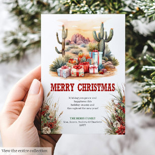 Alte Western-Weihnachtsgrußkarte druckbar Feiertagskarte