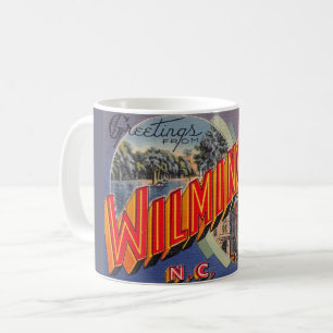 Alte Wilmington NC Postkarten-Tasse Kaffeetasse