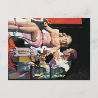 alte Zeichentrickfilme seltsames Halloween Postkarte