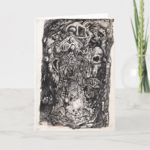 Alte, zeichnend Tinte Karte