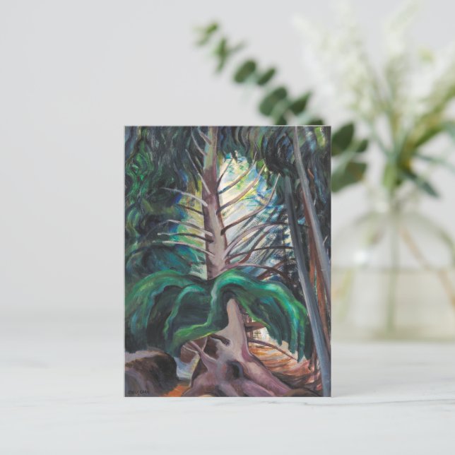 Alte Zeit | Emily Carr | Postkarte (Stehend Vorderseite)