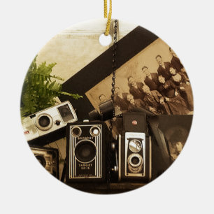 Alte Zeit-Fotografie Keramik Ornament