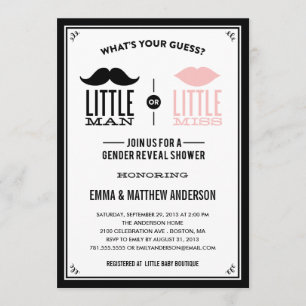 ALTE ZEIT  REVEALINVITATION DER GESCHLECHTER EINLADUNG