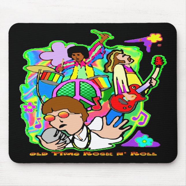 Alte Zeit-Rock N Rolle Mousepad (Vorne)