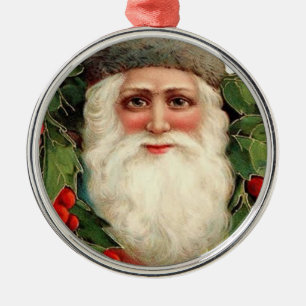 Alte Zeit Weihnachten - Verzierung Silbernes Ornament