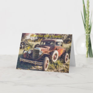 Alte Zeiten: Geburtstagskarte für Oldtimer-Liebhab Karte