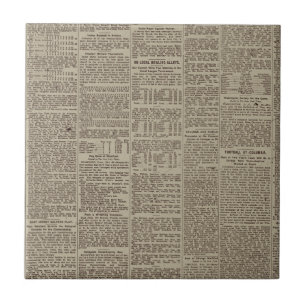 Alte Zeitung 1902 Fliese