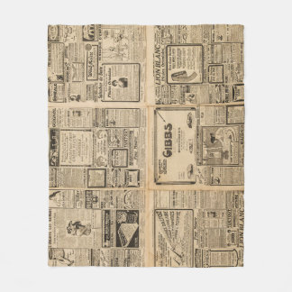 Alte Zeitung: Vintager Hintergrund. Fleecedecke