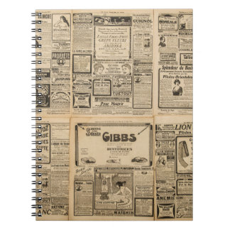 Alte Zeitung: Vintager Hintergrund. Notizblock